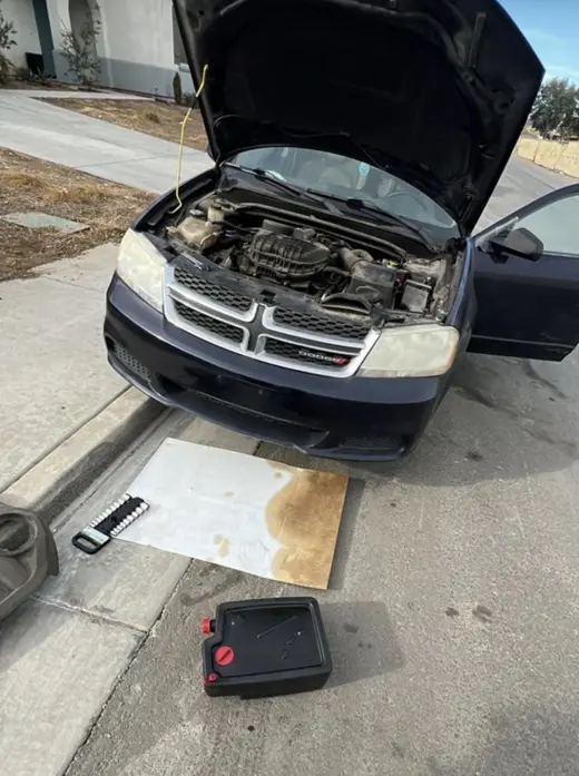 Curbside job on a Dodge Avenger