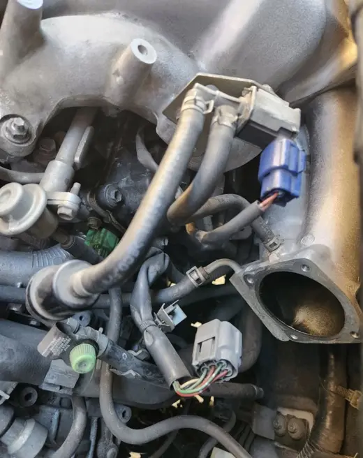 Throttle body removed for access